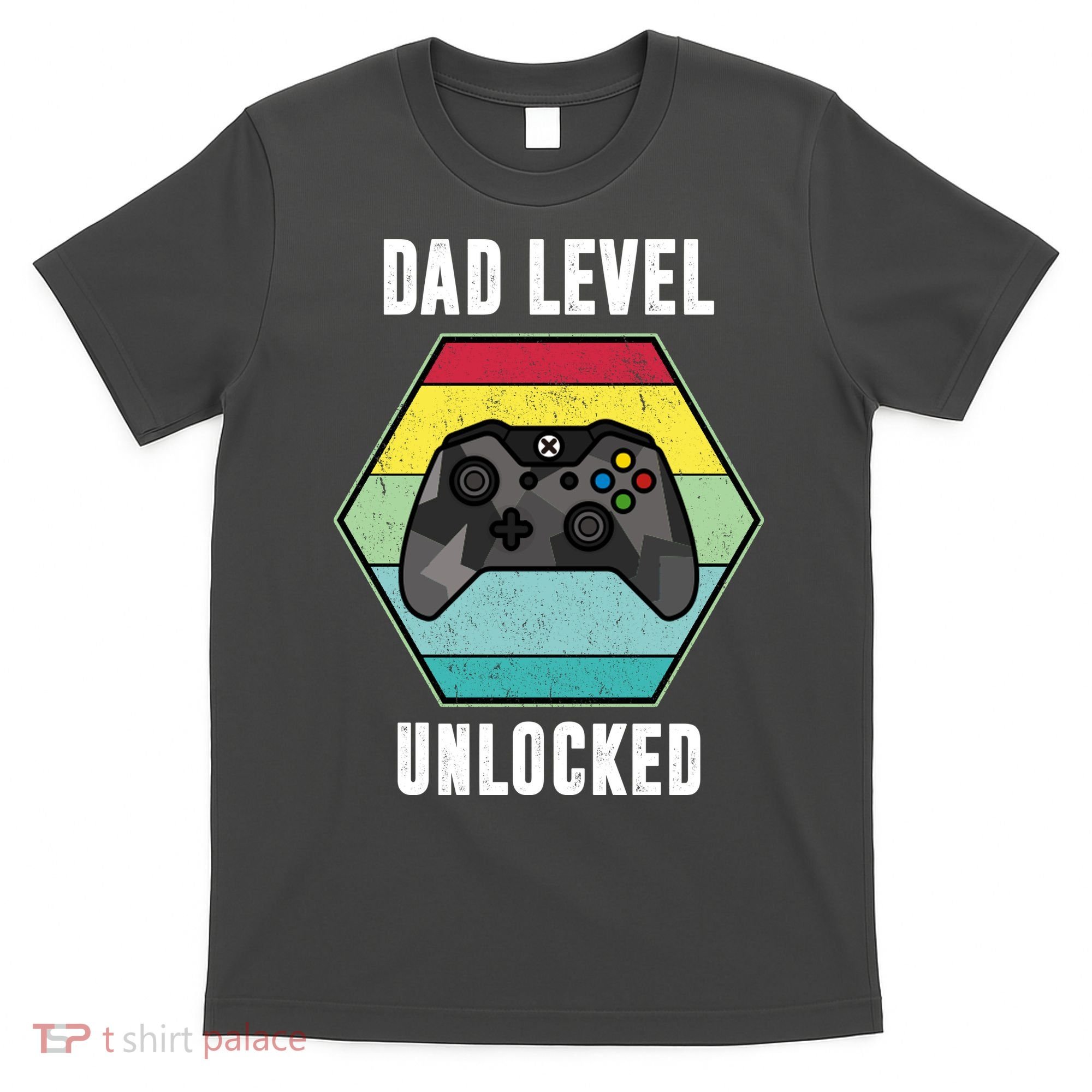 Dad Level Unlocked Gamer Vintage T-Shirt