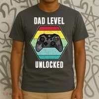 Dad Level Unlocked Gamer Vintage T-Shirt thumb 3