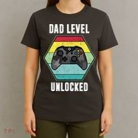Dad Level Unlocked Gamer Vintage T-Shirt thumb 4