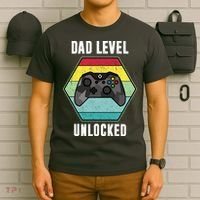 Dad Level Unlocked Gamer Vintage T-Shirt thumb 6