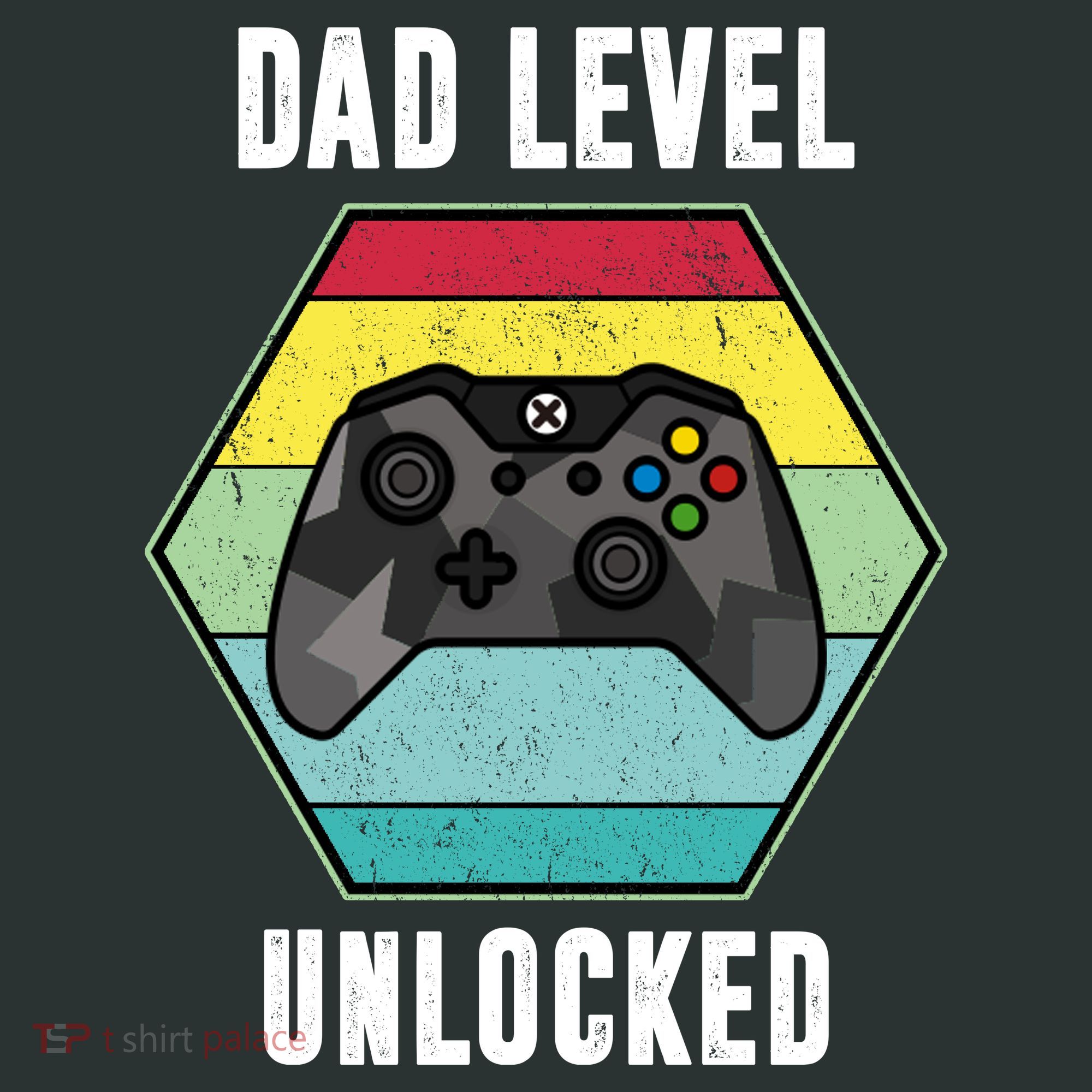 Dad Level Unlocked Gamer Vintage T-Shirt