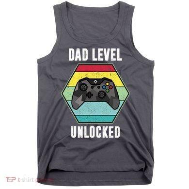 Dad Level Unlocked Gamer Vintage Tank Top