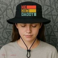 Daddy Lover Valentine Quote Funny He Him Daddy Tank Top Bucket Hat thumb 3