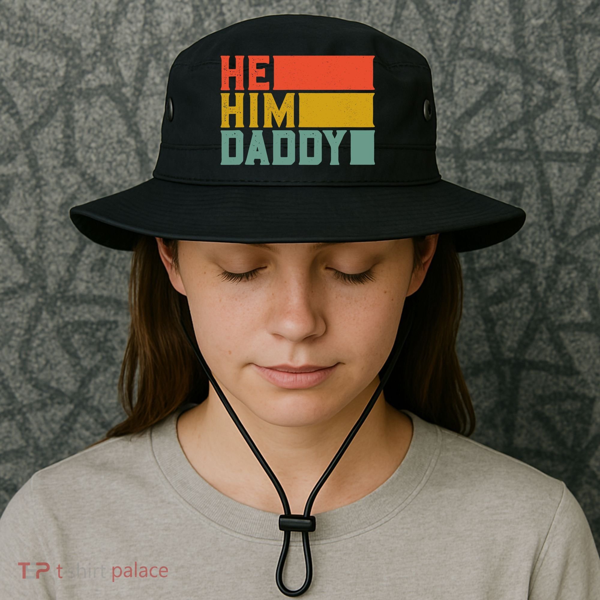 Daddy Lover Valentine Quote Funny He Him Daddy Tank Top Bucket Hat