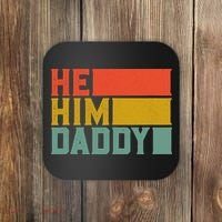 Daddy Lover Valentine Quote Funny He Him Daddy Tank Top Coaster thumb 0