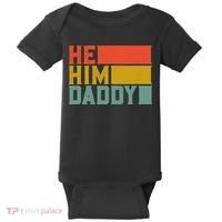 Daddy Lover Valentine Quote Funny He Him Daddy Tank Top Baby Bodysuit thumb 0