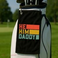 Daddy Lover Valentine Quote Funny He Him Daddy Tank Top Golf Towel thumb 2