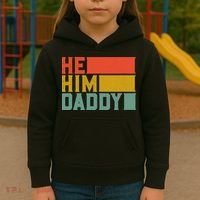 Daddy Lover Valentine Quote Funny He Him Daddy Tank Top Kids Hoodie thumb 3