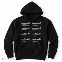 Dogfight Legends WW2 Planes Warbirds Air Fighters Hoodie thumb 0