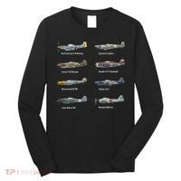 Dogfight Legends WW2 Planes Warbirds Air Fighters Long Sleeve Shirt thumb 0