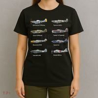Dogfight Legends WW2 Planes Warbirds Air Fighters T-Shirt thumb 4