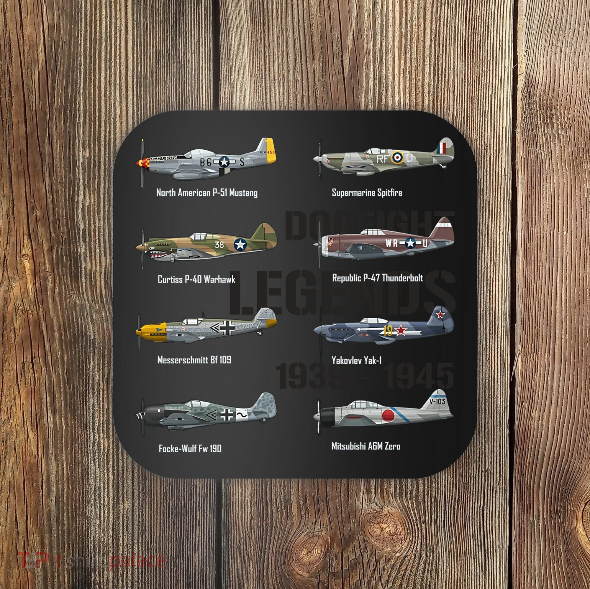 Dogfight Legends WW2 Planes Warbirds Air Fighters Coaster