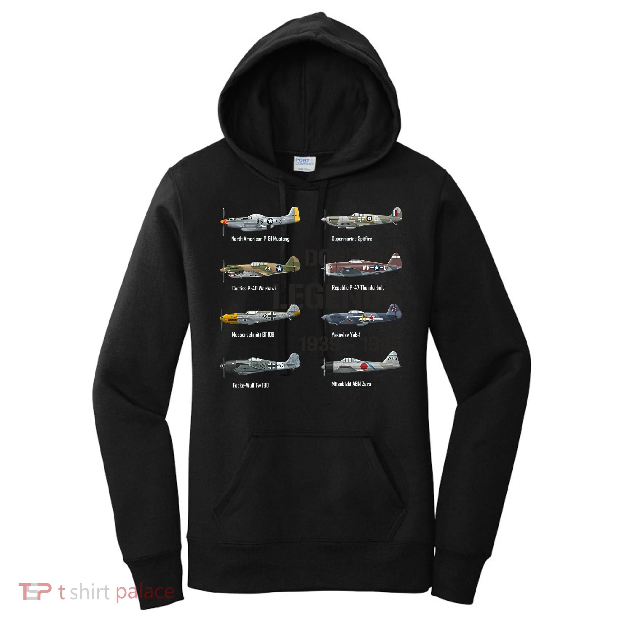 Dogfight Legends WW2 Planes Warbirds Air Fighters Women's Hoodie