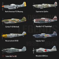Dogfight Legends WW2 Planes Warbirds Air Fighters Women's Hoodie thumb 2