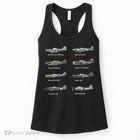 Dogfight Legends WW2 Planes Warbirds Air Fighters Women's Tank Top thumb 0