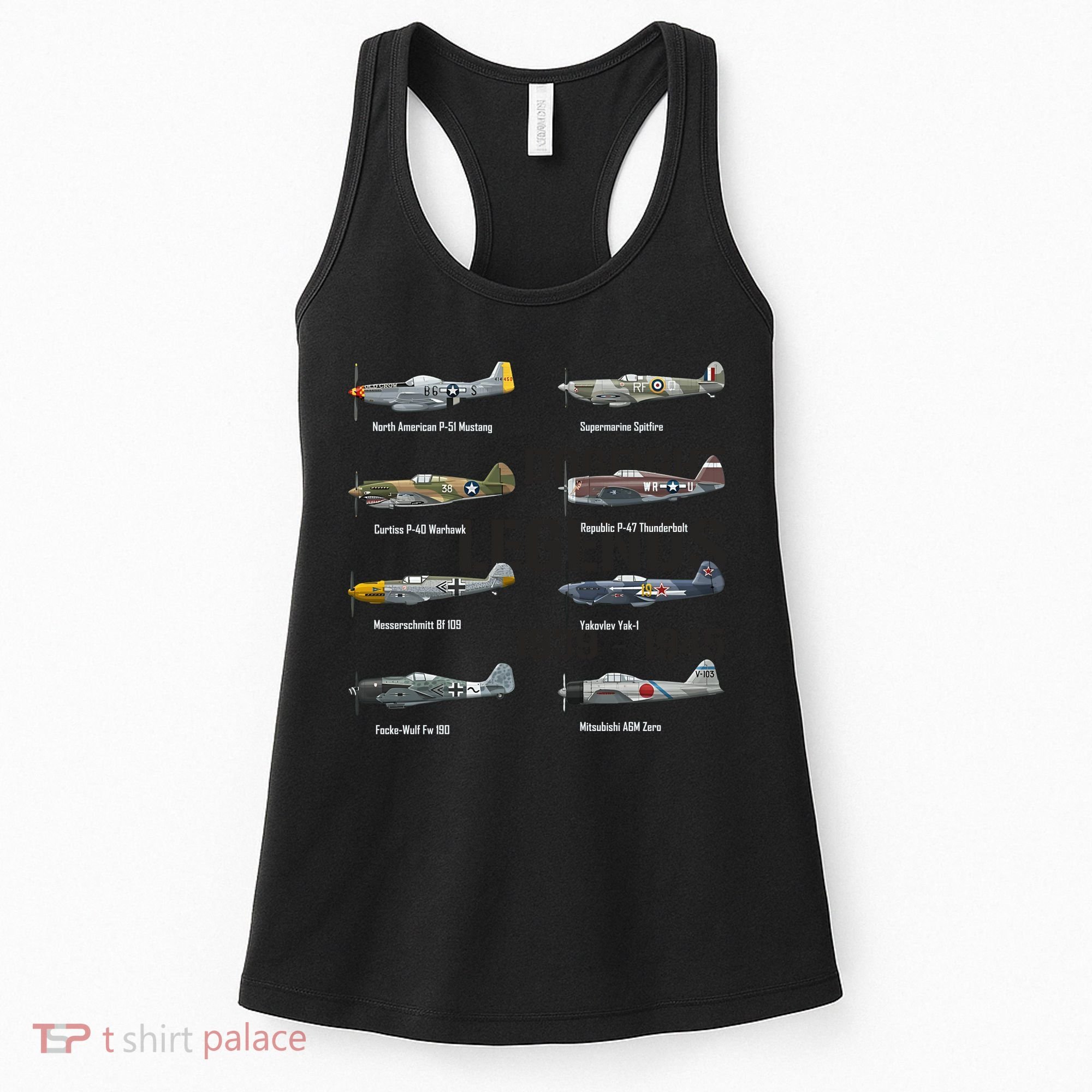 Dogfight Legends WW2 Planes Warbirds Air Fighters Women's Tank Top