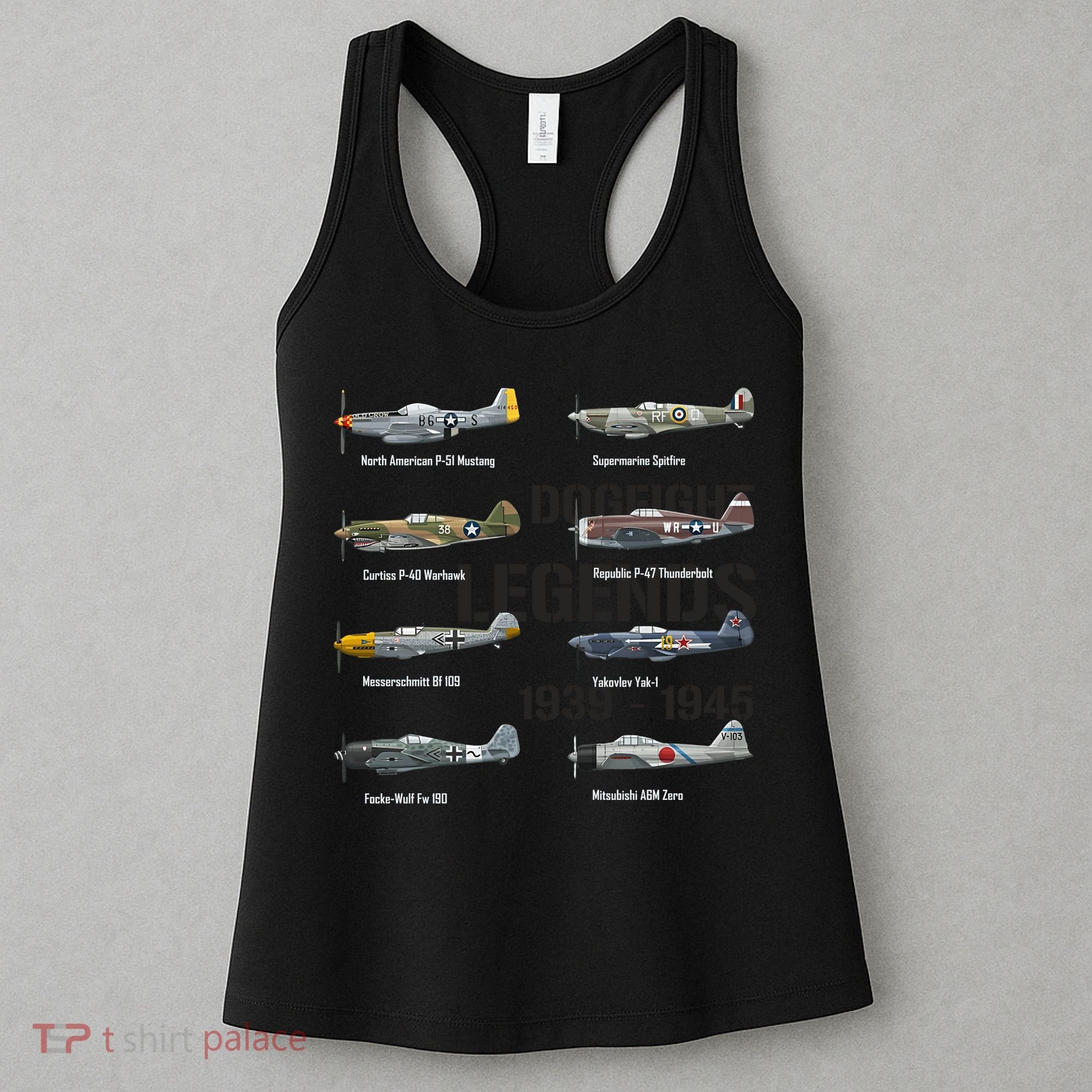 Dogfight Legends WW2 Planes Warbirds Air Fighters Women's Tank Top