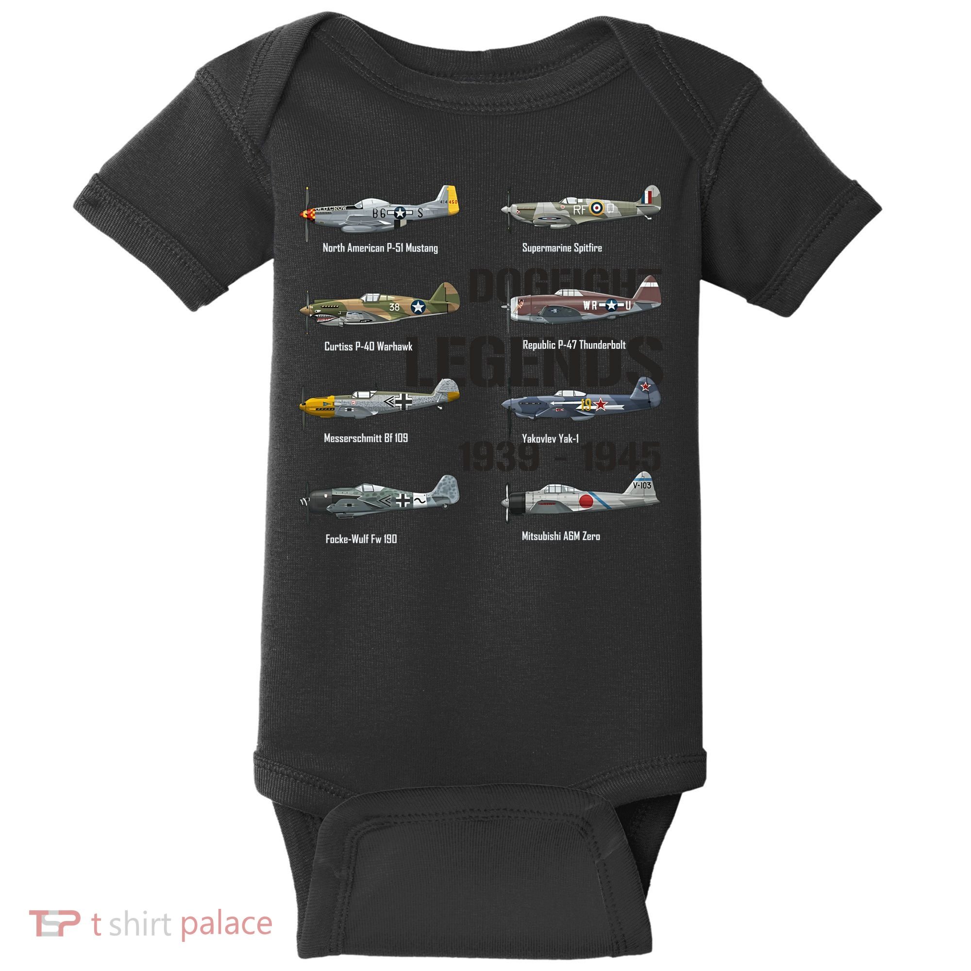 Dogfight Legends WW2 Planes Warbirds Air Fighters Baby Bodysuit