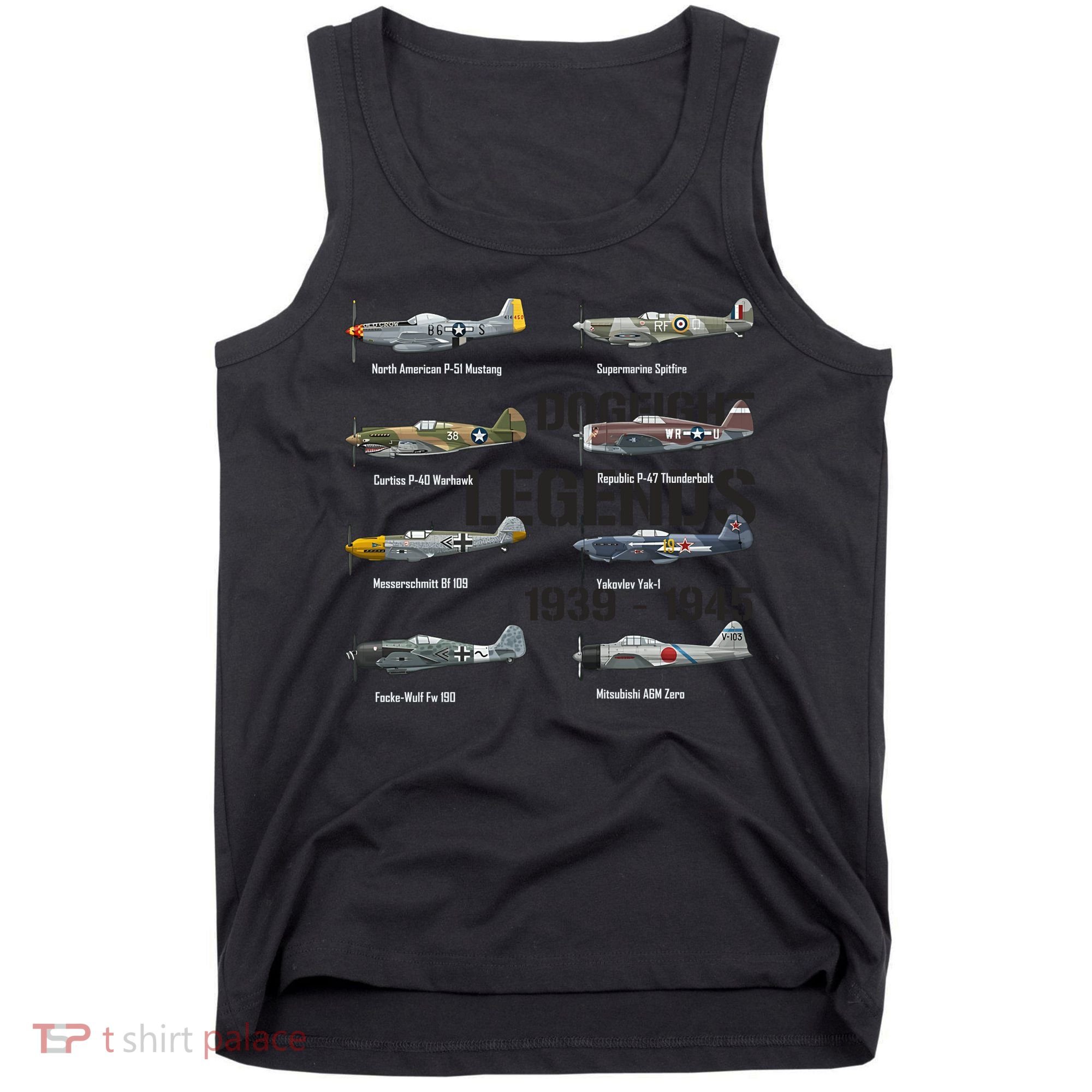 Dogfight Legends WW2 Planes Warbirds Air Fighters Tank Top