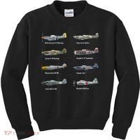 Dogfight Legends WW2 Planes Warbirds Air Fighters Kids Sweatshirt thumb 0