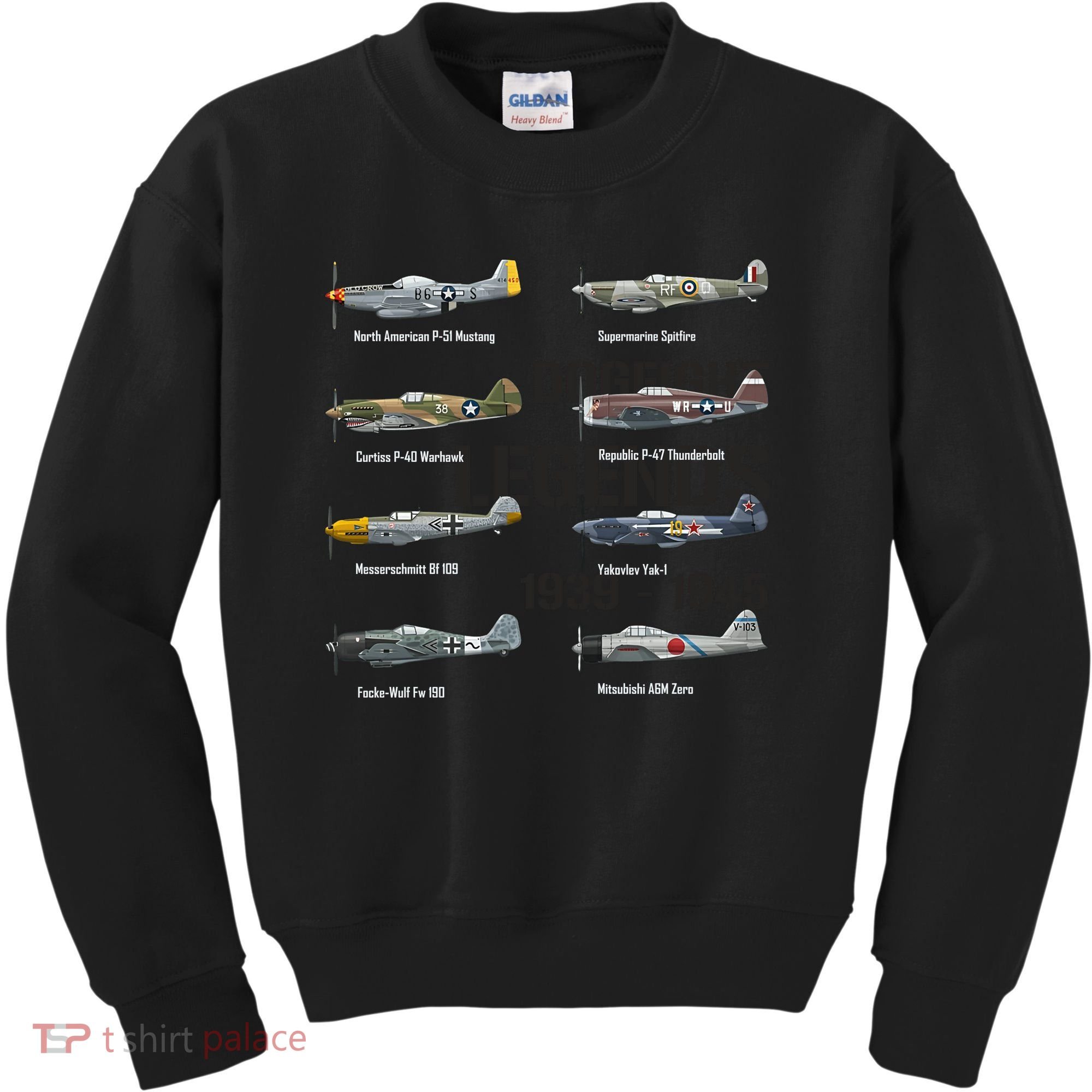 Dogfight Legends WW2 Planes Warbirds Air Fighters Kids Sweatshirt