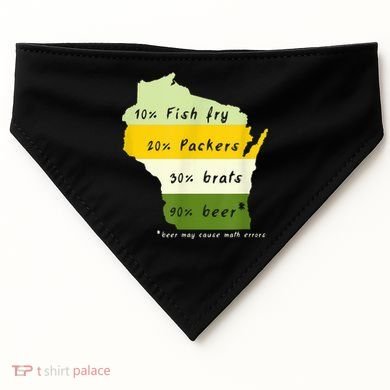 Drink Local Wisconsin Beer Drinking USA-Made Doggie Bandana