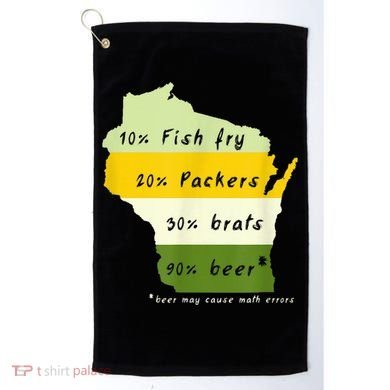 Drink Local Wisconsin Beer Drinking Golf Towel