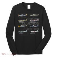 Dogfight Legends WW2 Planes Warbirds Air Fighters Premium Long Sleeve Shirt thumb 0