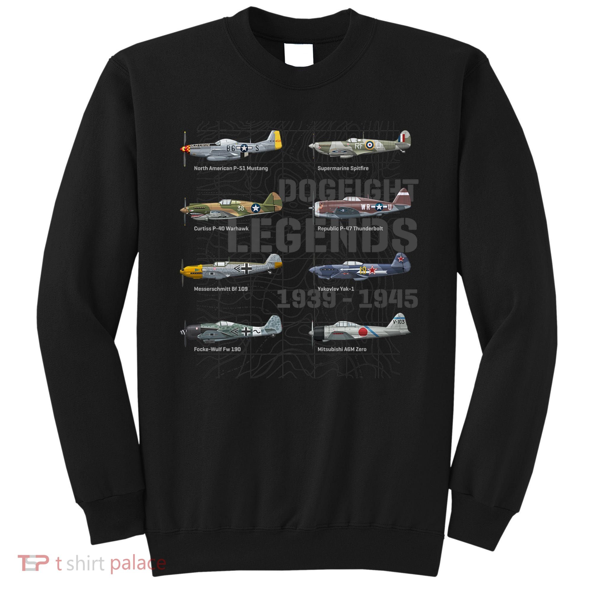 Dogfight Legends WW2 Planes Warbirds Air Fighters Premium Sweatshirt