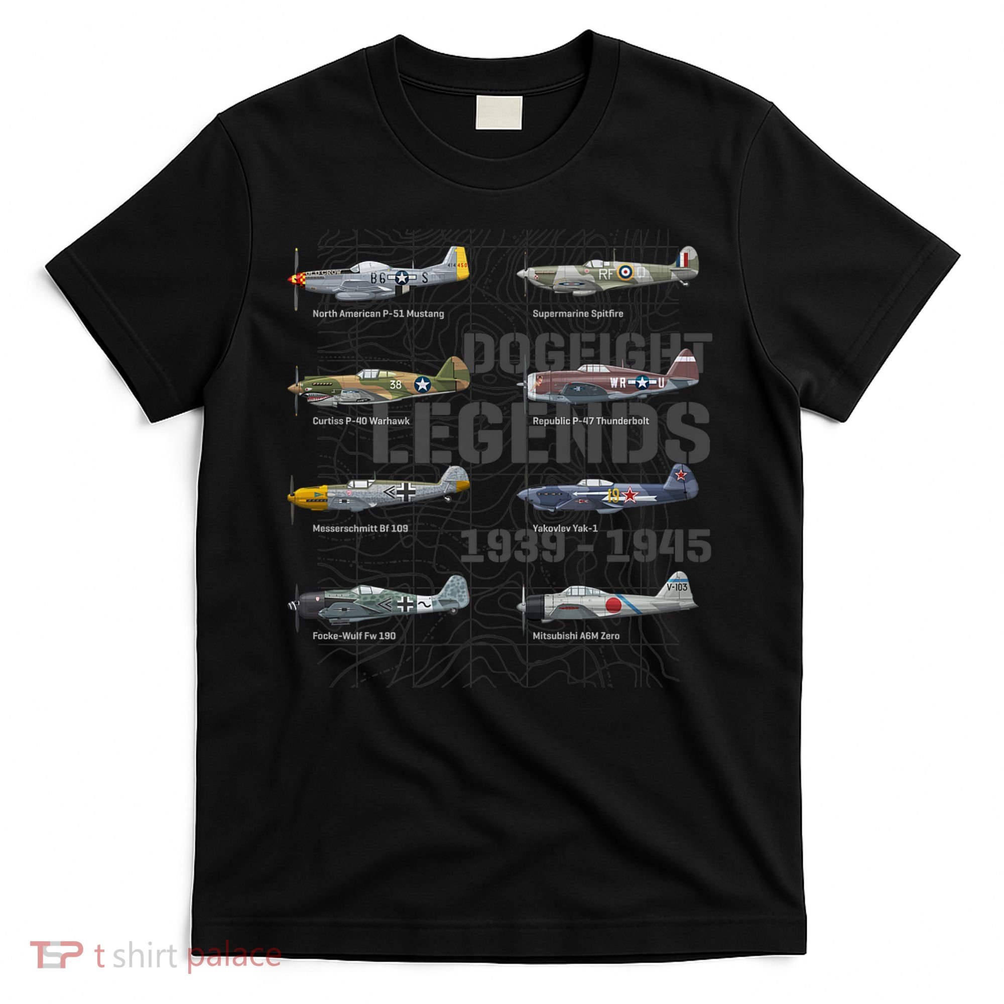 Dogfight Legends WW2 Planes Warbirds Air Fighters Premium T-Shirt