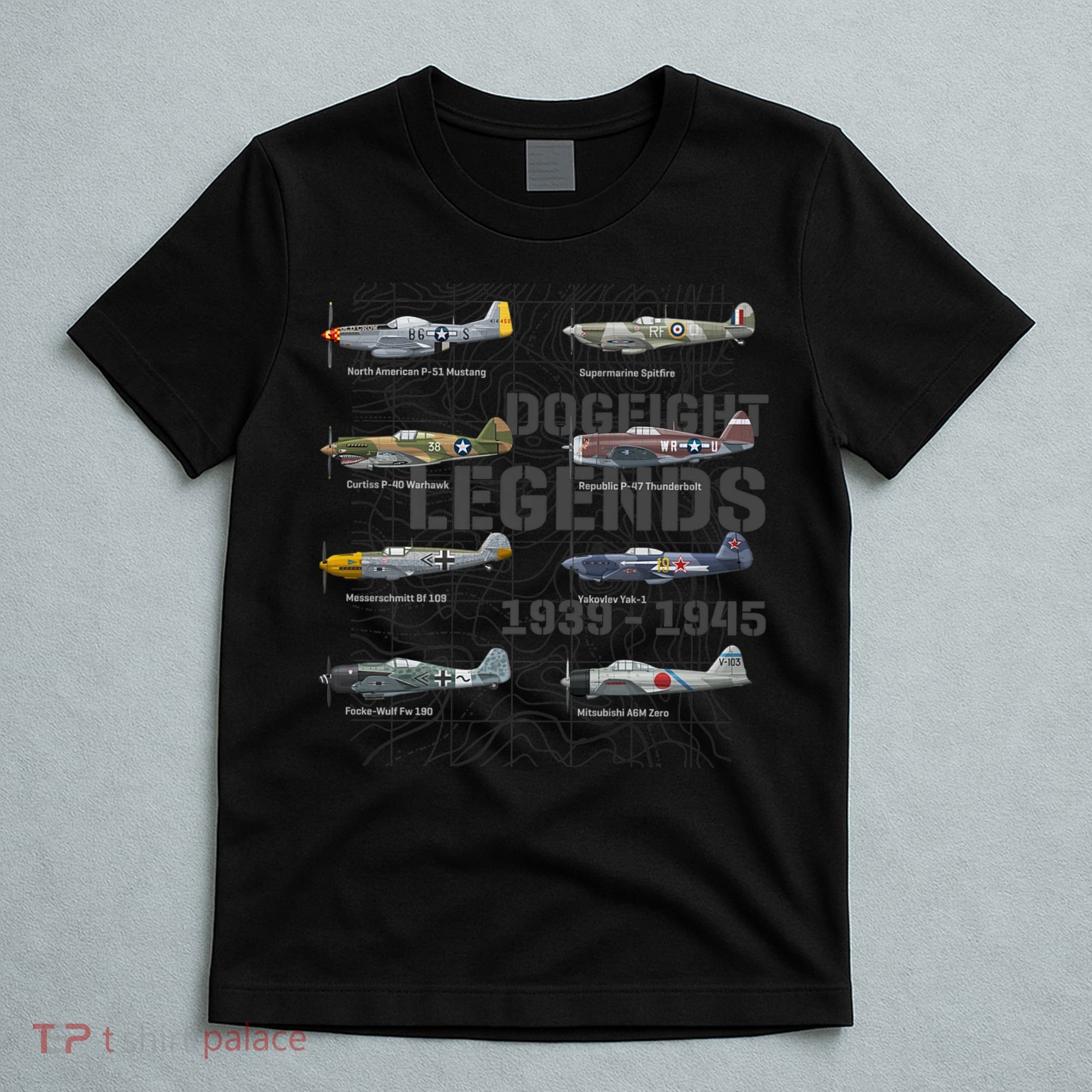 Dogfight Legends WW2 Planes Warbirds Air Fighters Premium T-Shirt