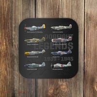 Dogfight Legends WW2 Planes Warbirds Air Fighters Premium Coaster thumb 0