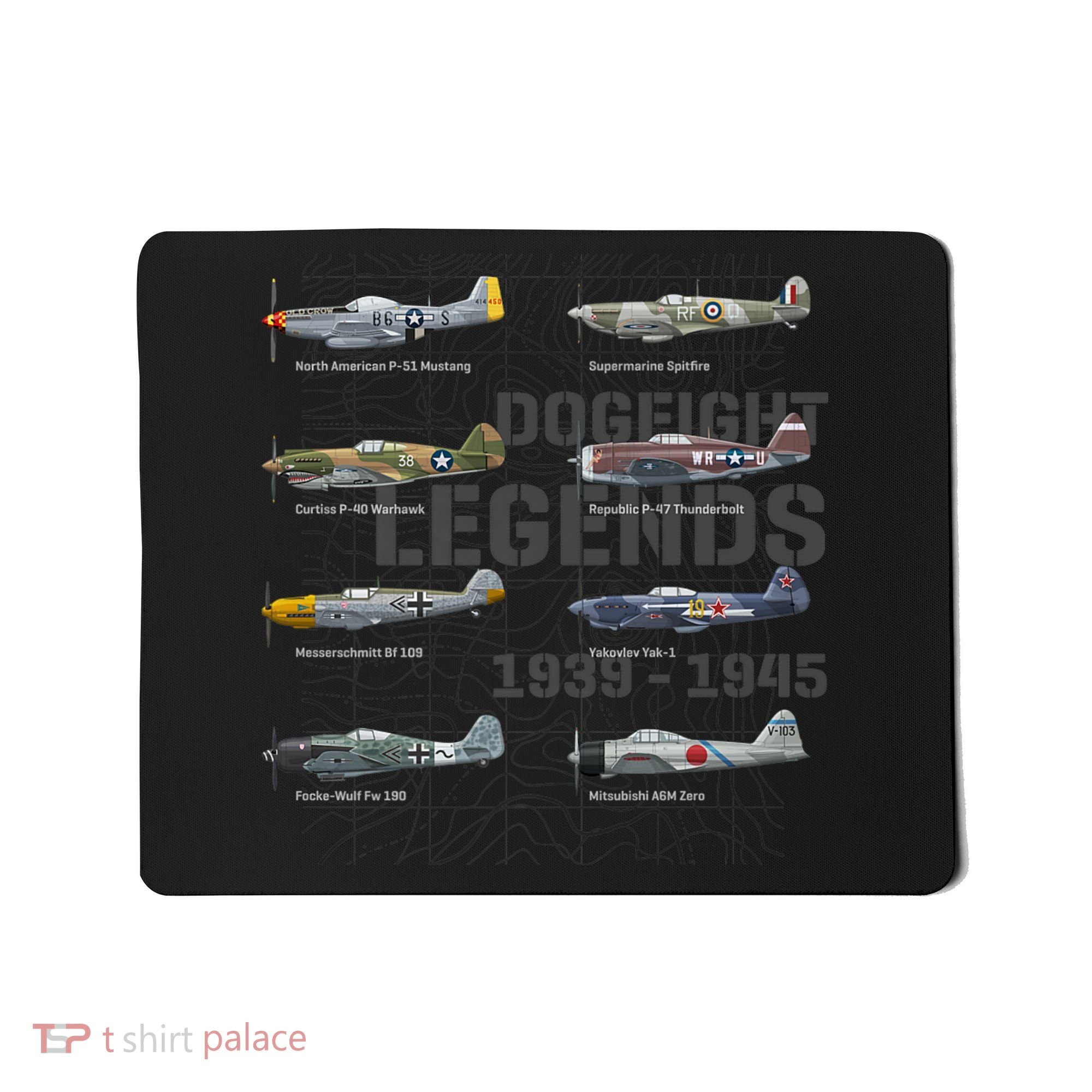 Dogfight Legends WW2 Planes Warbirds Air Fighters Premium Mousepad