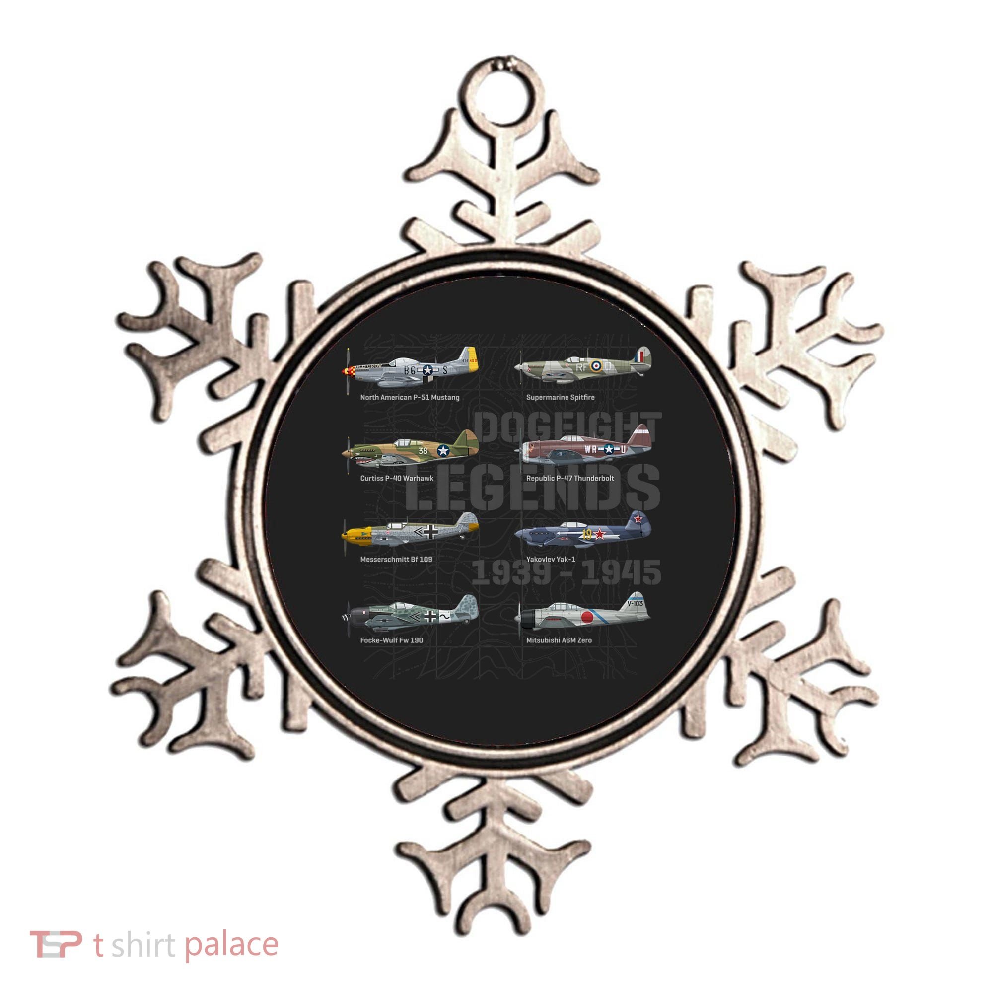 Dogfight Legends WW2 Planes Warbirds Air Fighters Premium Ornament