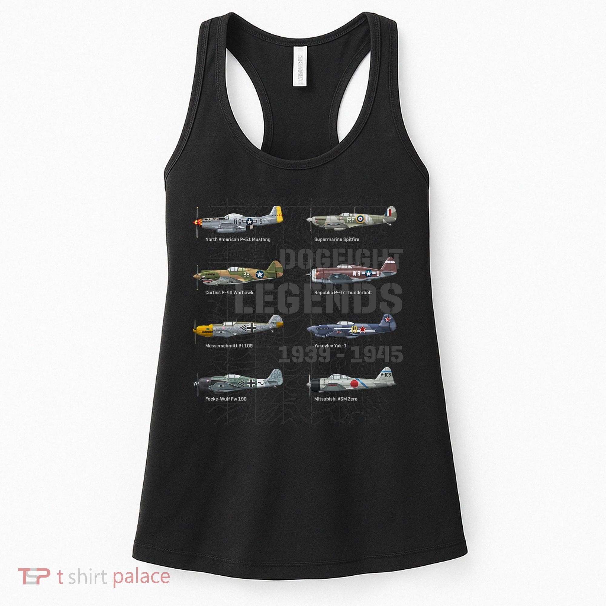 Dogfight Legends WW2 Planes Warbirds Air Fighters Premium Women's Tank Top