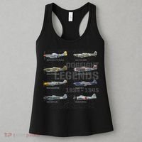 Dogfight Legends WW2 Planes Warbirds Air Fighters Premium Women's Tank Top thumb 3