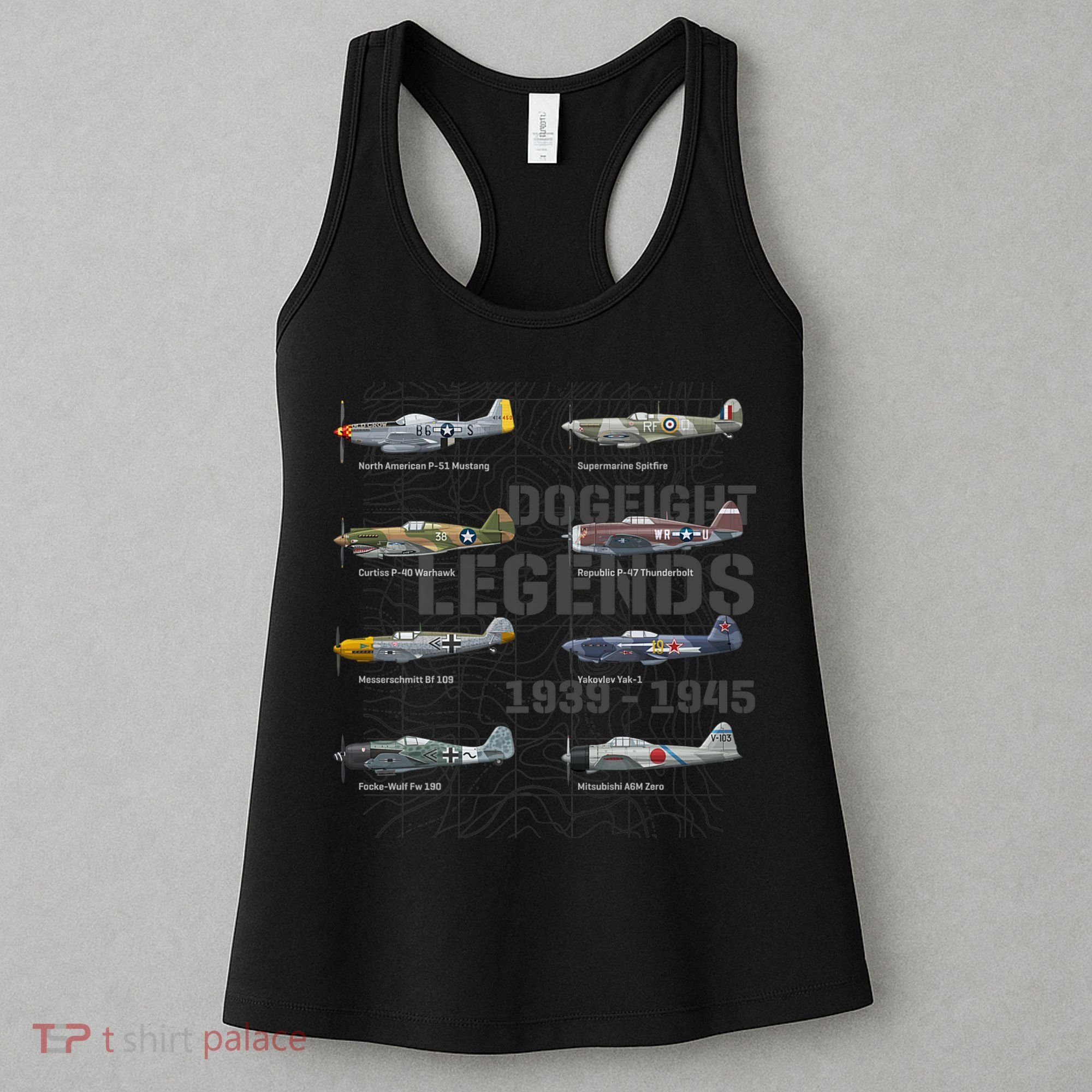 Dogfight Legends WW2 Planes Warbirds Air Fighters Premium Women's Tank Top