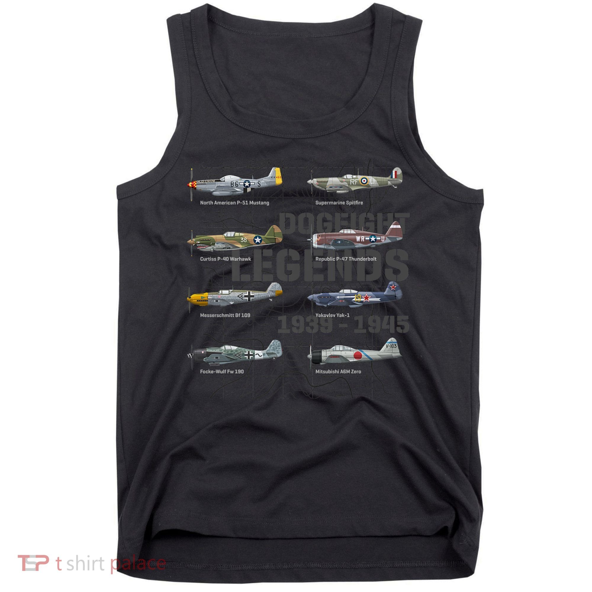 Dogfight Legends WW2 Planes Warbirds Air Fighters Premium Tank Top