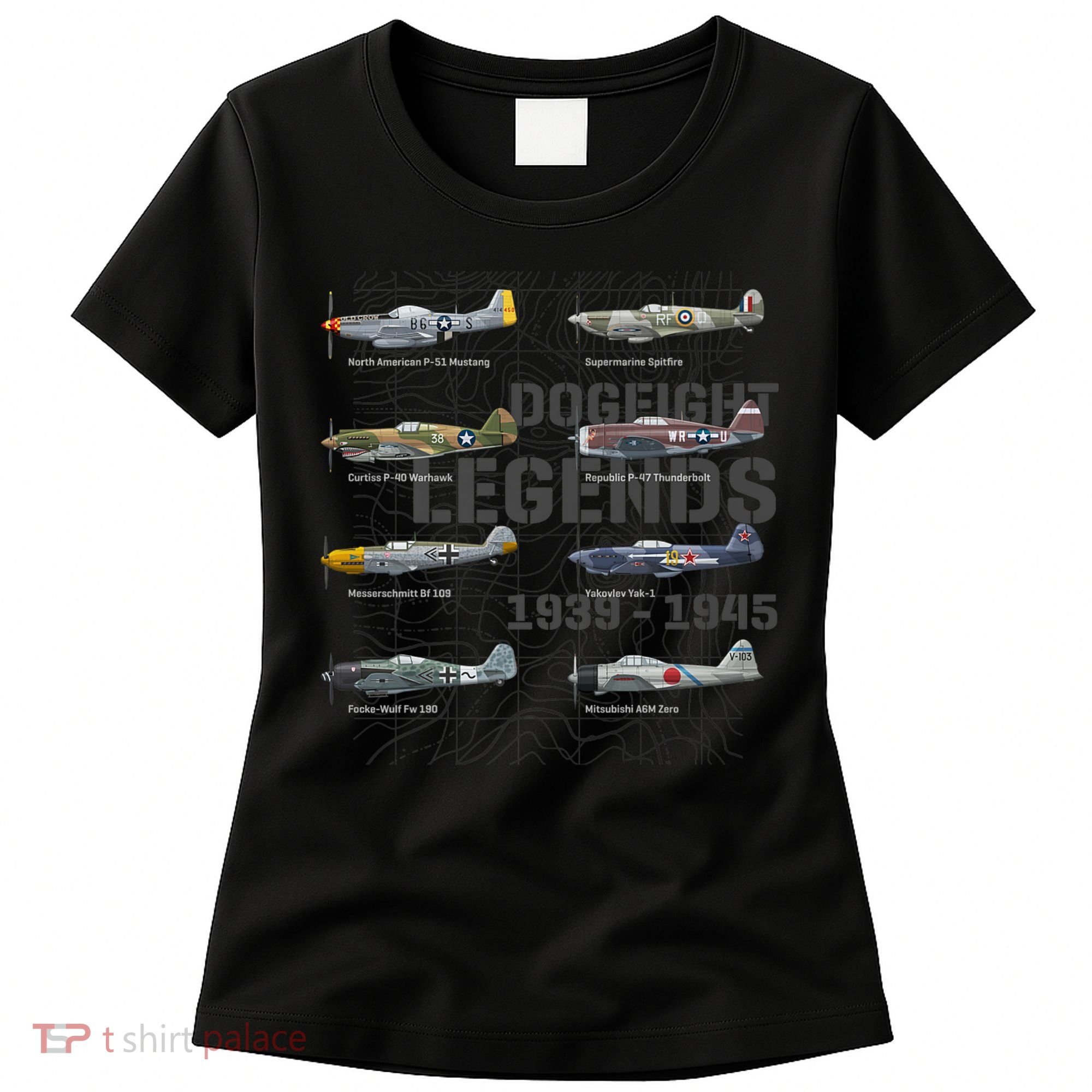 Dogfight Legends WW2 Planes Warbirds Air Fighters Premium Women's T-Shirt