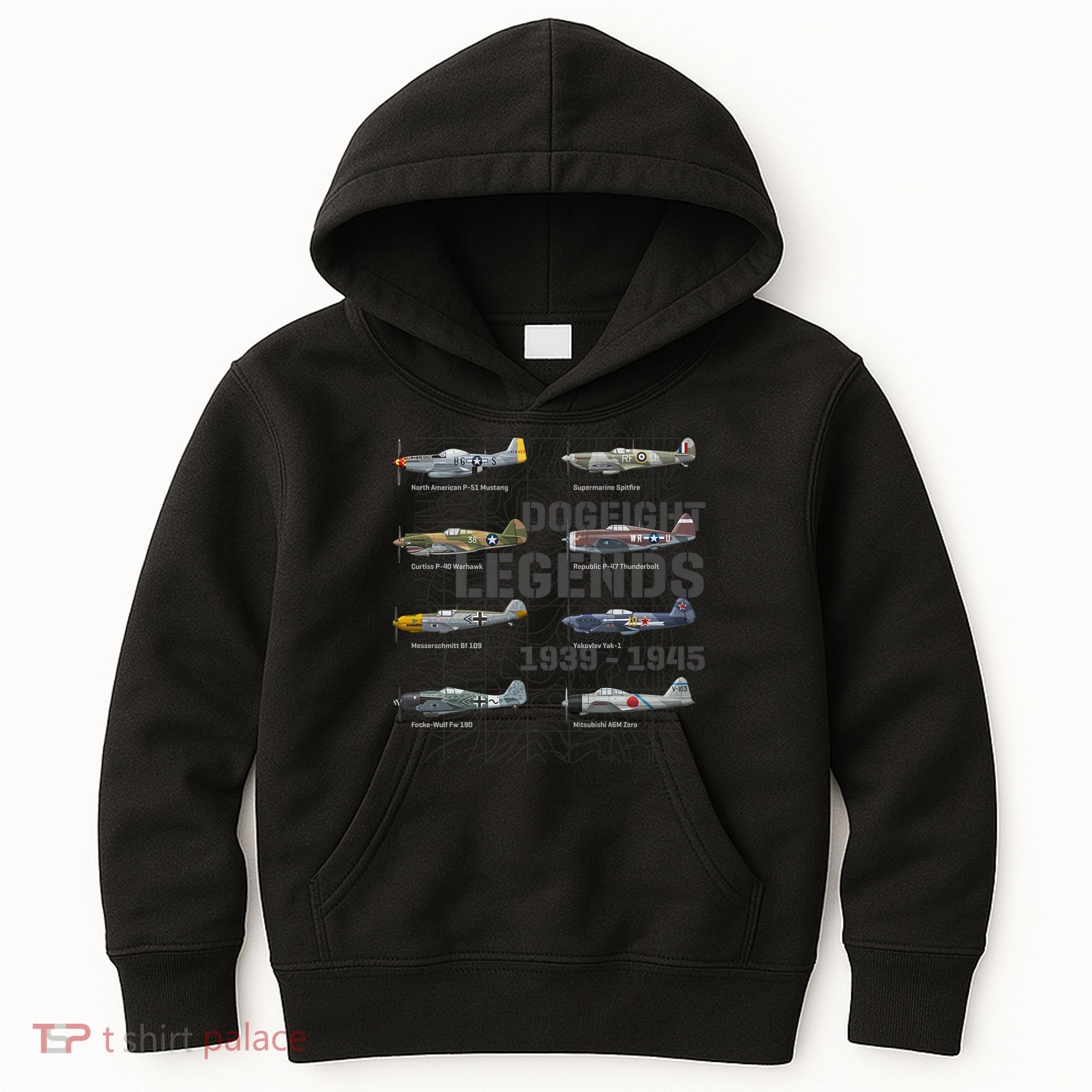 Dogfight Legends WW2 Planes Warbirds Air Fighters Premium Kids Hoodie