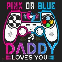 Daddy Loves You Gender Reveal Baby Gaming Dad Women's Sweatshirt thumb 2