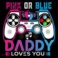Daddy Loves You Gender Reveal Baby Gaming Dad Coffee Mug thumb 5
