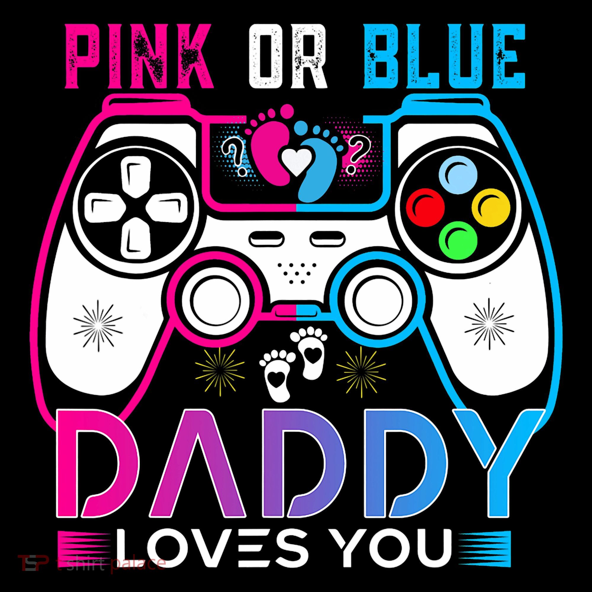 Daddy Loves You Gender Reveal Baby Gaming Dad Coffee Mug
