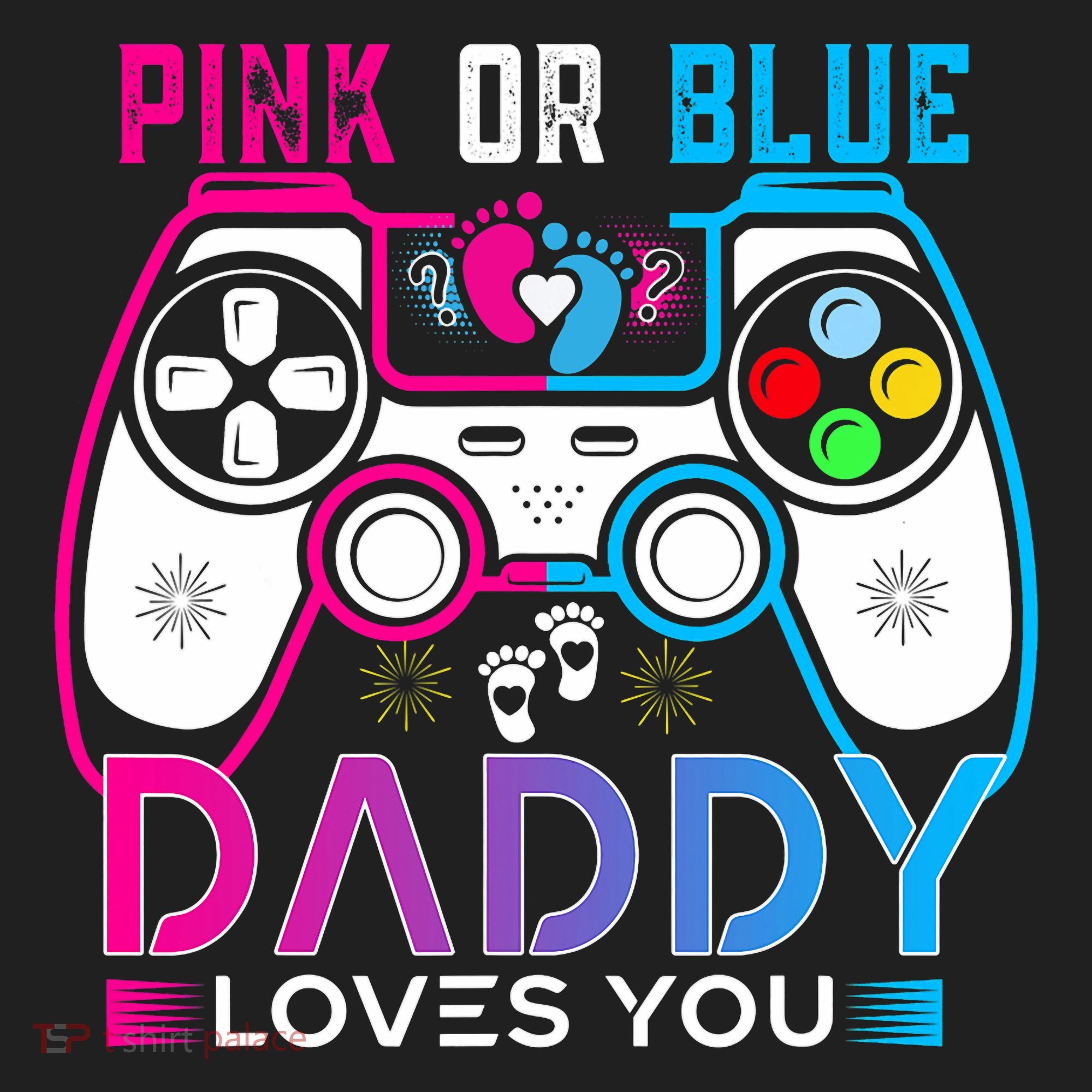 Daddy Loves You Gender Reveal Baby Gaming Dad Beanie