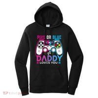 Daddy Loves You Gender Reveal Baby Gaming Dad Women's Hoodie thumb 0