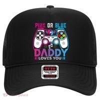Daddy Loves You Gender Reveal Baby Gaming Dad Hat thumb 0