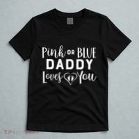 Daddy Loves You Gender Reveal T-Shirt thumb 5