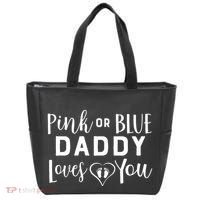 Daddy Loves You Gender Reveal Tote Bag thumb 0