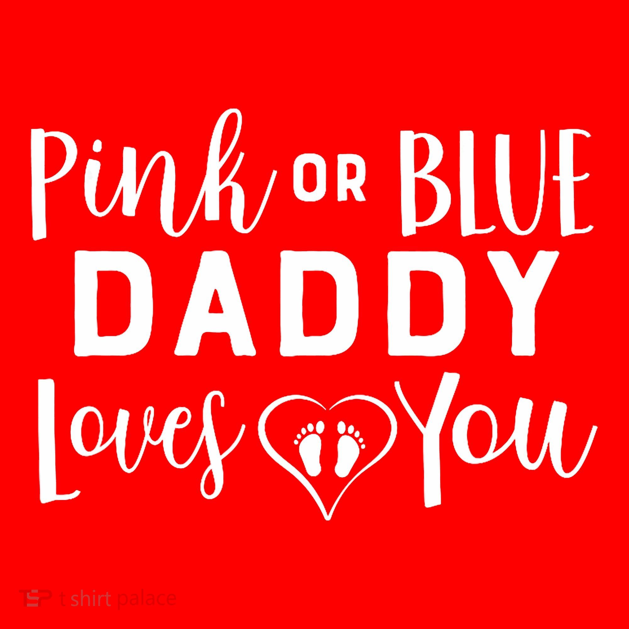 Daddy Loves You Gender Reveal Santa Hat