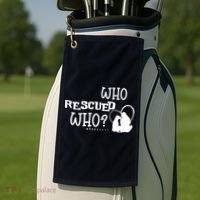 Dog Mom 2 Golf Towel thumb 2